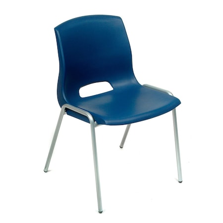 Global Industrial Vented Stackable Chair - Blue 808665BL